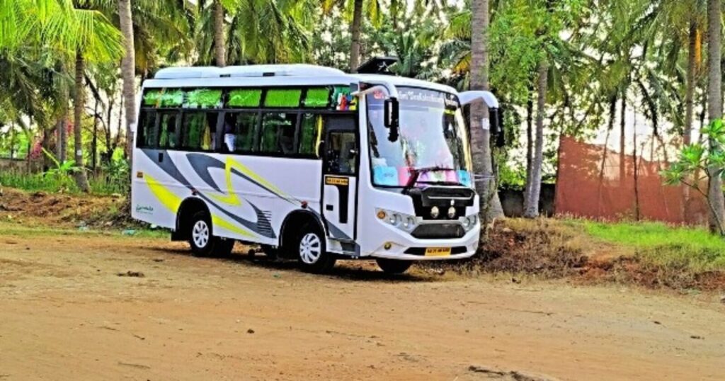 19 Seater Mini Bus On Hire Basavanagudi 