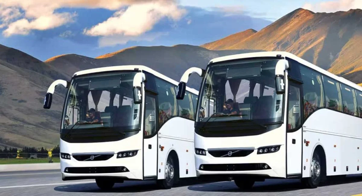 25 Seater A/c | Non A/C

25 Seater A/c | Non A/c

1) 31 per km for Non AC
2) 33 per km for AC
3) Driver charges 700 Rs from 6 a.m to 10 p.m. 
3) After 10 p.m. if driver drives the vehicle 700 extra.
4) Toll and parking should be paid by the customer only.
5) If you cross any state the permit charges will be extra.

Book Now

30 Seater A/c | Non A/C

30 Seater A/c | Non A/c

1) 38 per km for Non AC
2) 40 per km for AC
3) Driver charges 700 Rs from 6 a.m to 10 p.m. 
3) After 10 p.m. if driver drives the vehicle 700 extra.
4) Toll and parking should be paid by the customer only.
5) If you cross any state the permit charges will be extra.

Book Now

33 Seater A/c | Non A/C

33 Seater A/c | Non A/c

1) 40 per km for Non AC
2) 42 per km for AC
3) Driver charges 700 Rs from 6 a.m to 10 p.m. 
3) After 10 p.m. if driver drives the vehicle 700 extra.
4) Toll and parking should be paid by the customer only.
5) If you cross any state the permit charges will be extra.

Book Now